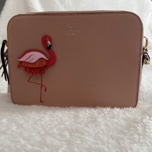 Kate Spade “by the pool” flamingo camera bag